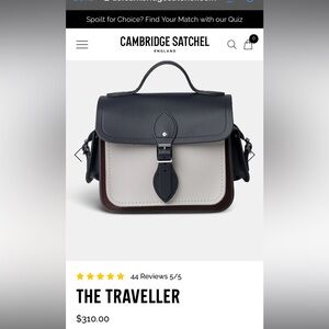 NWOT CAMBRIDGE SATCHEL the traveller handbag